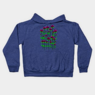 Globe amaranth flowers Kids Hoodie